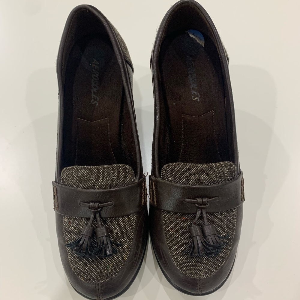 Brown work heels